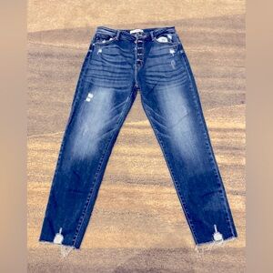Kancan Women's Distressed Blue Jeans Size 13/30
